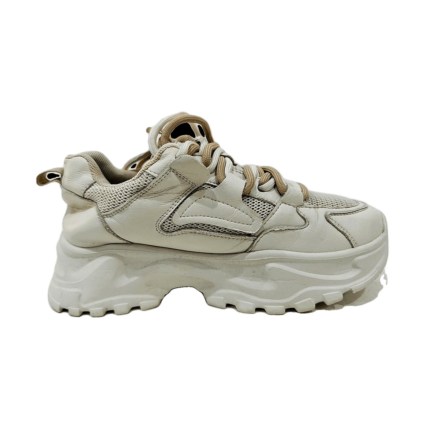 Beige Mesh Chunky Sneaker, MAIN