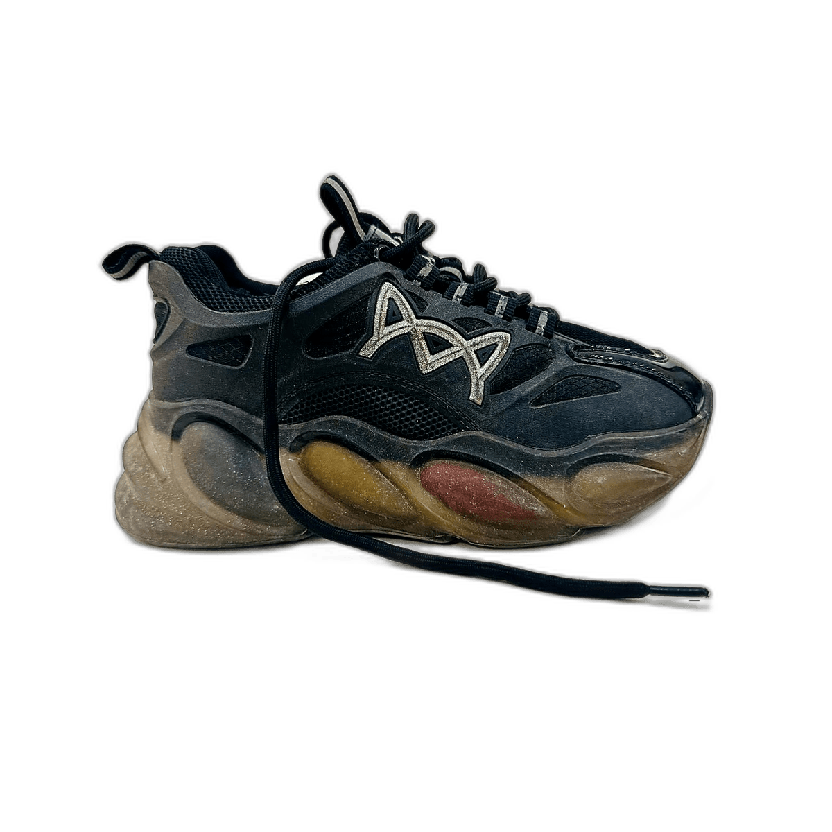 Black Sneaker, Iridescent Sole, MAIN