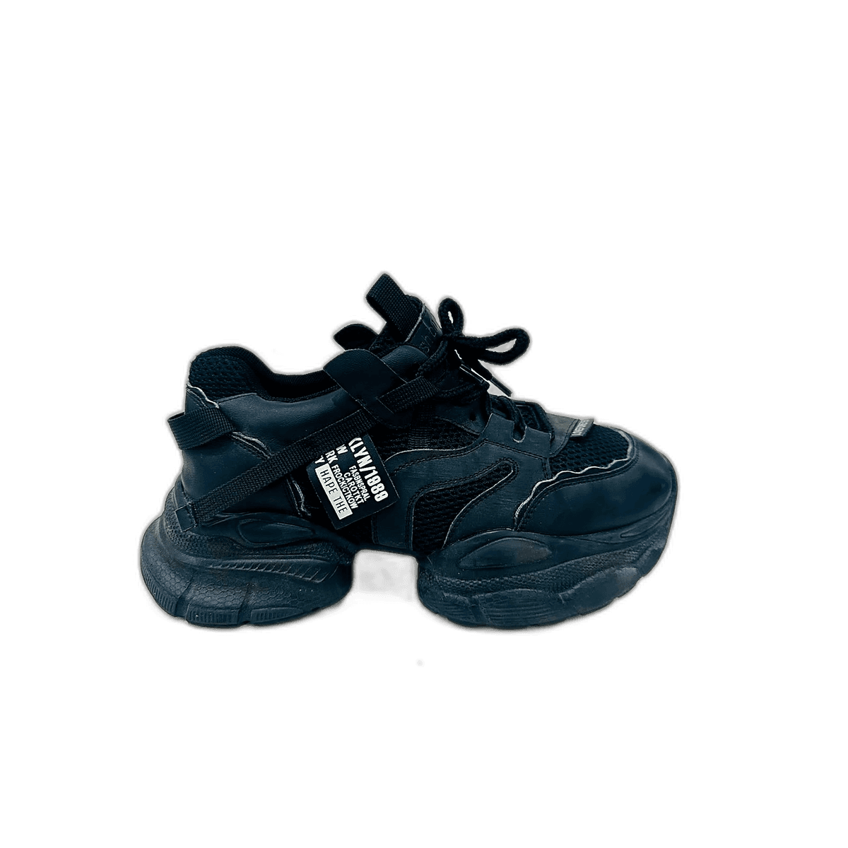Black Strap Chunky Sneaker, MAIN
