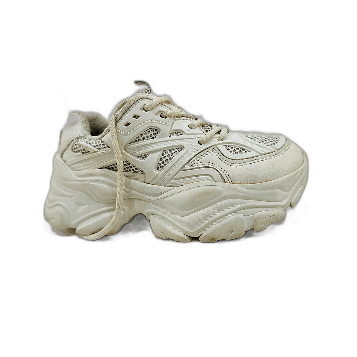 Cream Chunky Platform Sneaker (II), MAIN