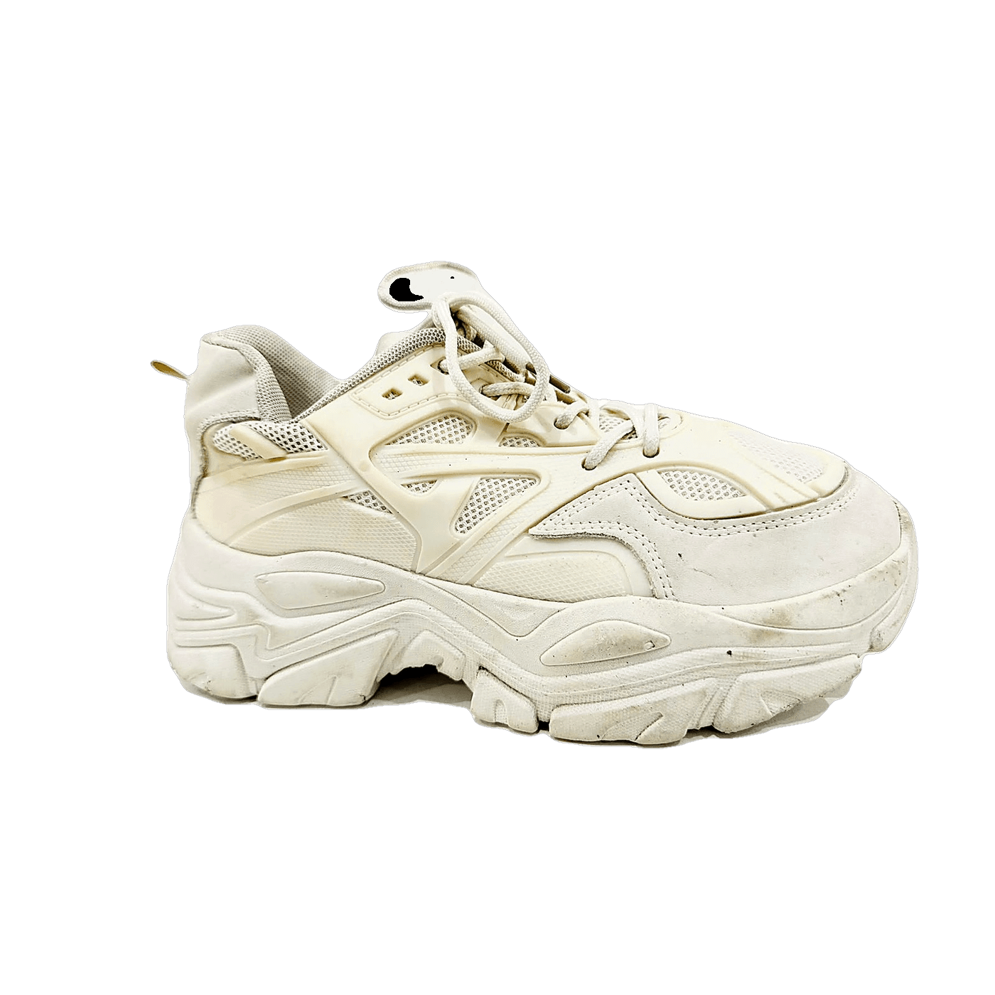 Cream Chunky Platform Sneaker, MAIN