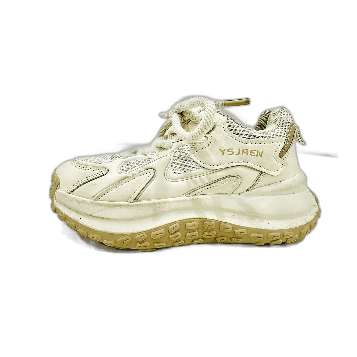 Cream Chunky Sneaker, Gum Sole, MAIN