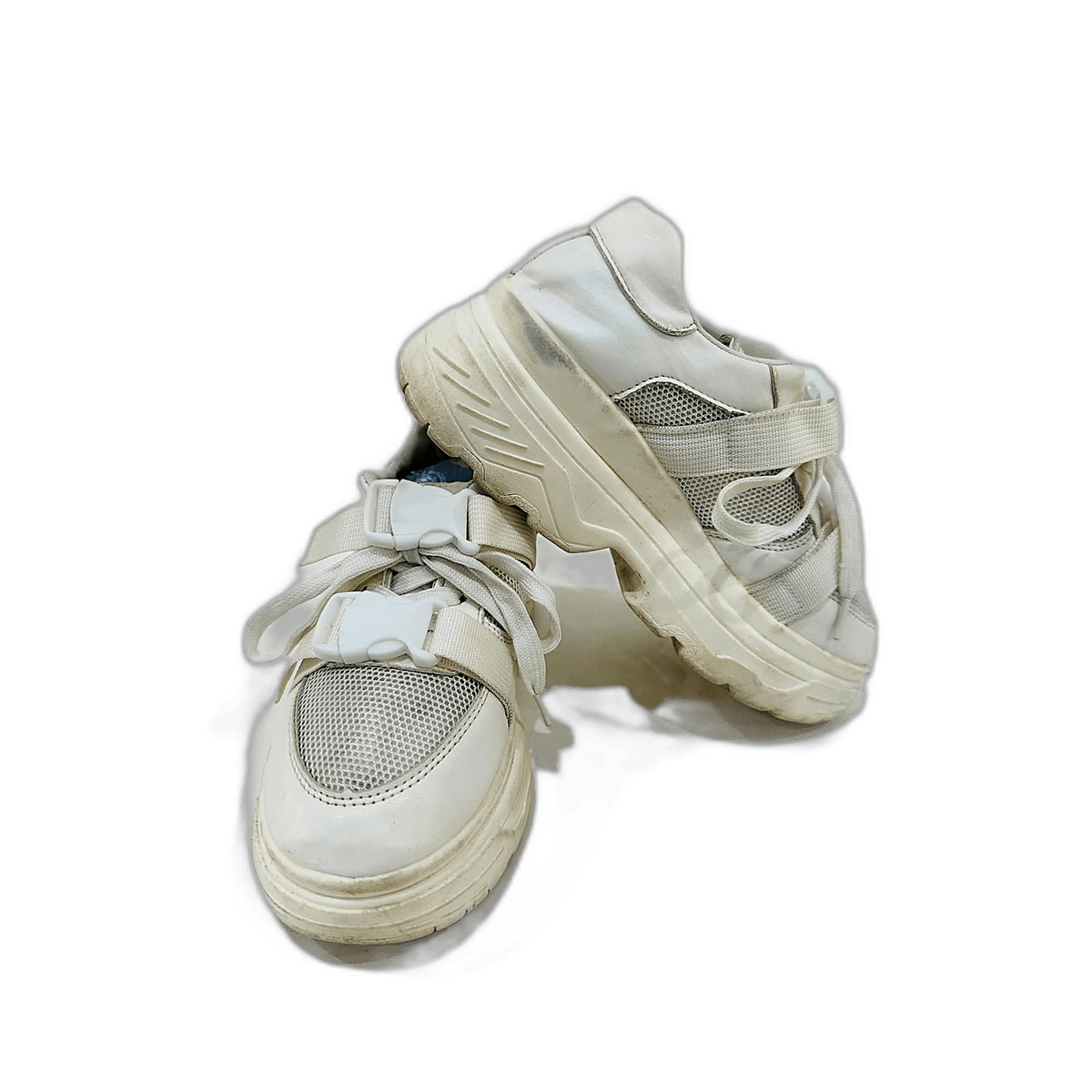 White Strap Platform Sneaker, MAIN